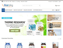 Tablet Screenshot of blueskyvitamin.com